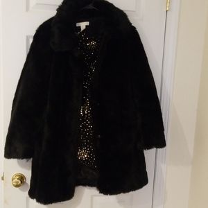 Faux fur coat